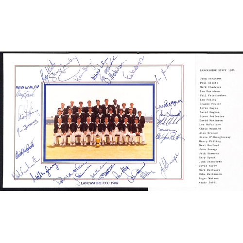 363 - Autographs - County Sides. 1923-2004 Autographs of county sides on paper (16) or commemorative cover... 