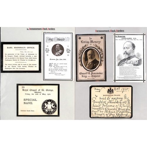 408 - Royalty - King Edward VII/Queen Alexandra. 1901-25 Covers, letters, ephemera and picture postcards i... 