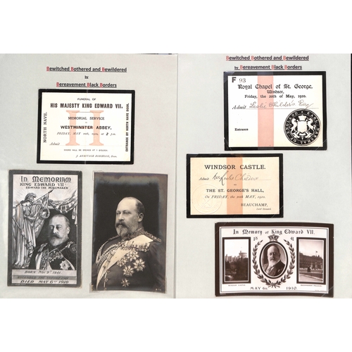 408 - Royalty - King Edward VII/Queen Alexandra. 1901-25 Covers, letters, ephemera and picture postcards i... 