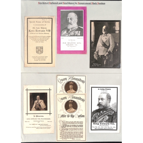 408 - Royalty - King Edward VII/Queen Alexandra. 1901-25 Covers, letters, ephemera and picture postcards i... 