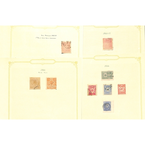 489 - 1881-1932 Used issues on pages including c.1881-1900 covers (5) and fronts (2), 1907 Zigzag roulette... 