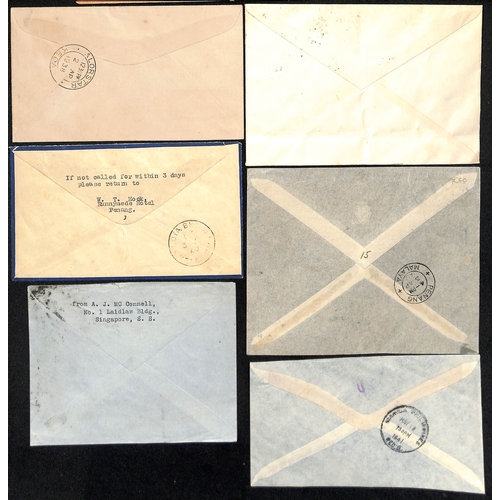 1521 - 1938-41 First flight covers comprising 1938 (Apr. 2) Penang to Alor Star and May 2nd Singapore to Ip... 