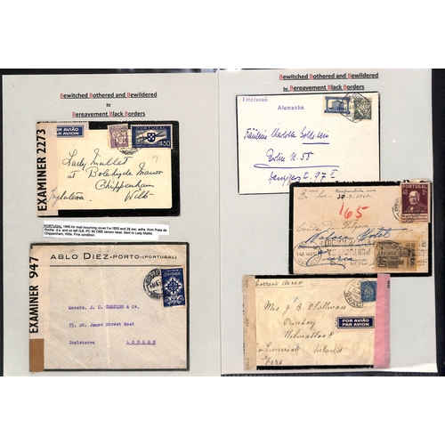 454 - Portugal. 1836-1972 Covers and lettersheets including 1908 letters on royal notepaper sent after the... 