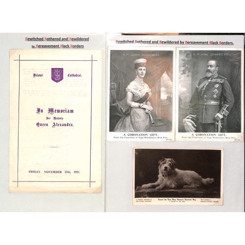 408 - Royalty - King Edward VII/Queen Alexandra. 1901-25 Covers, letters, ephemera and picture postcards i... 