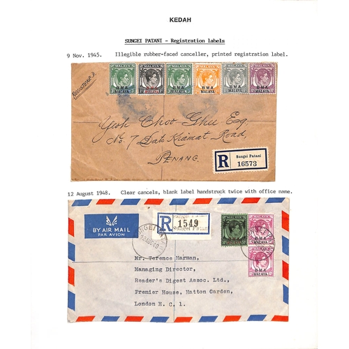 1199 - British Military Administration. 1945-49 Covers (13) with 1945 (Oct. 6/13) stampless covers from Alo... 