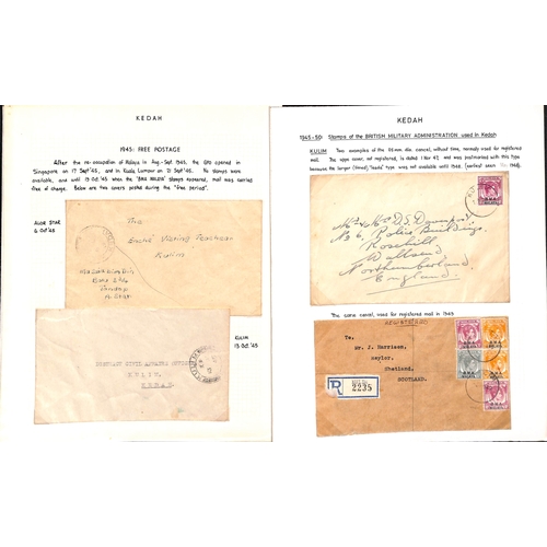 1199 - British Military Administration. 1945-49 Covers (13) with 1945 (Oct. 6/13) stampless covers from Alo... 