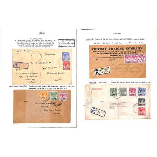 1199 - British Military Administration. 1945-49 Covers (13) with 1945 (Oct. 6/13) stampless covers from Alo... 