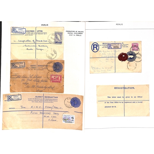 1329 - Registration Envelopes. 1951-68 20c Envelopes, with 1951 size G unused and used, sizes H and H2 used... 