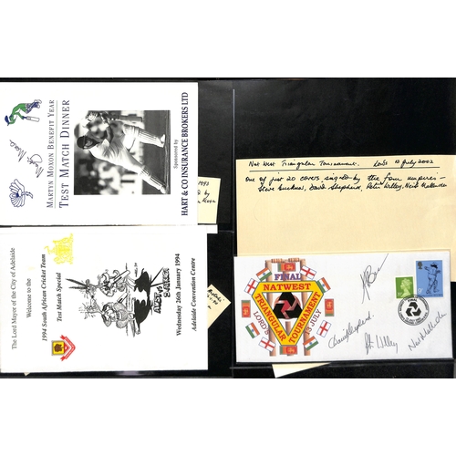 361 - Autographs. 1901-2001 Letters, postcards, menus, commemorative covers and ephemera, all signed by va... 