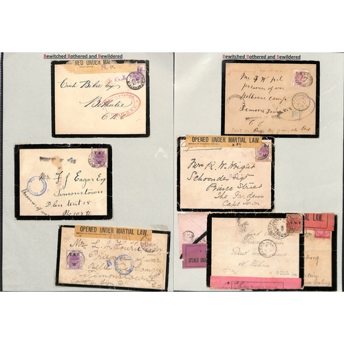 456 - South Africa - Boer War. 1900-02 Covers including 1900 cover from Holland to Lt. Smyth-Osbourne, P.O... 