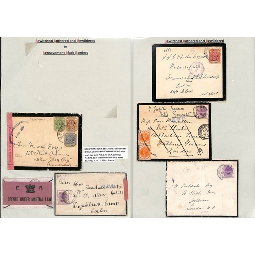 456 - South Africa - Boer War. 1900-02 Covers including 1900 cover from Holland to Lt. Smyth-Osbourne, P.O... 