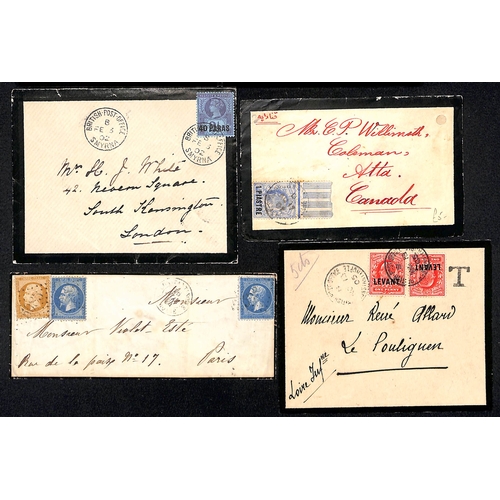 461 - Turkey. 1864-1926 Covers including 1864 cover from the French P.O at Constantinople franked France 1... 