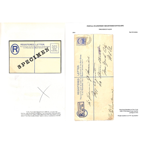 463 - USA/G.B. 1844-1942 Covers and lettersheets from G.B. to USA including stampless covers (8) and other... 