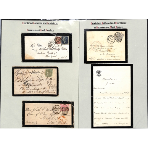 463 - USA/G.B. 1844-1942 Covers and lettersheets from G.B. to USA including stampless covers (8) and other... 