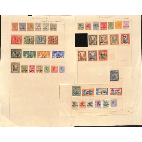 518 - 1917-59 Stamps affixed to seven complete or partial pages from the Goa Post Office U.P.U Specimen co... 