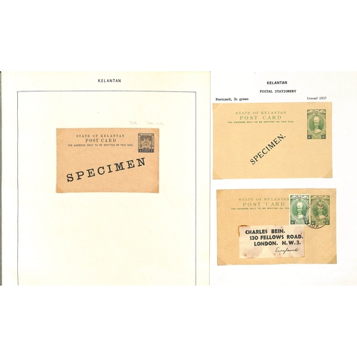 1289 - Postcards. 1910-37 Cards comprising 1910 1c Specimen and unused, 3c Specimen, unused and used to Ger... 