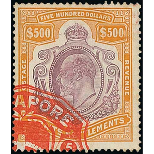 1170 - 1906-12 $500 Overprinted 