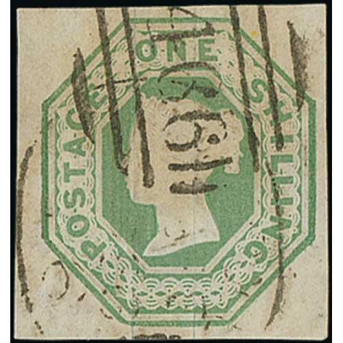 42 - 1847-54 Embossed 6d (3), 10d and 1/- (4, one deep green) used, all cut square, one 6d and one 1/- to... 