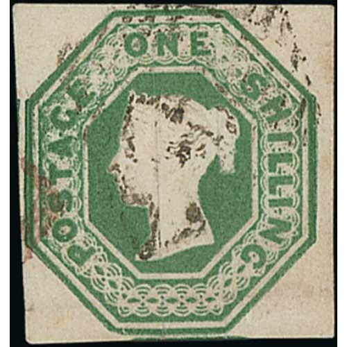 42 - 1847-54 Embossed 6d (3), 10d and 1/- (4, one deep green) used, all cut square, one 6d and one 1/- to... 