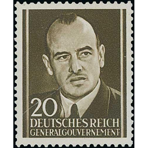 578 - WW2 - Propaganda Forgeries. Mint stamps including 12pf carmine Hitler Head with skull, 6pf violet Hi... 