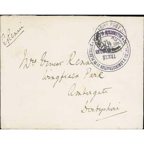 582 - Allenstein. 1920 (Aug 11) Stampless cover from Ernest Rennie, President and British Commissioner of ... 