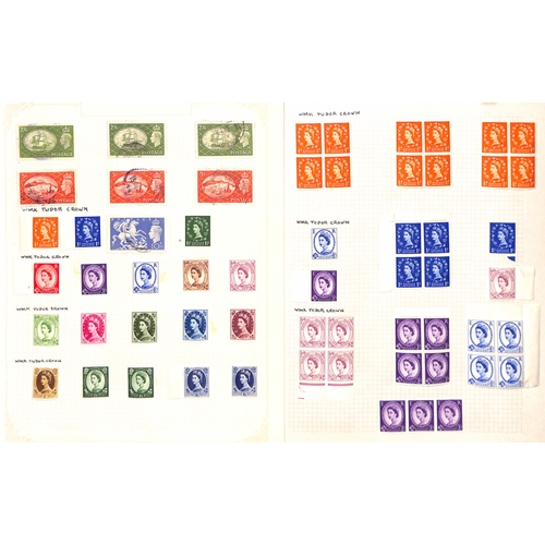 1 - 1840-1968 Mint and used collection on pages including 1d black AB plate 6 and LE plate 2 used (both ... 