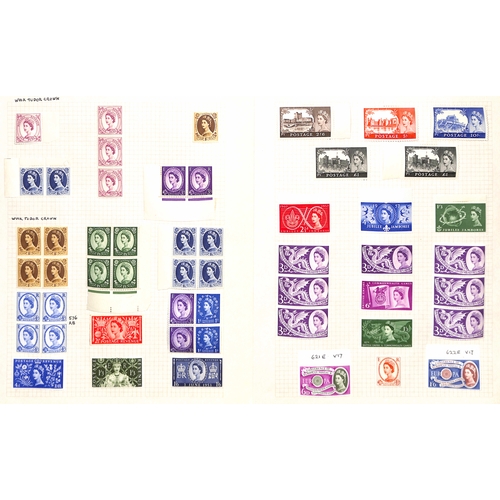 1 - 1840-1968 Mint and used collection on pages including 1d black AB plate 6 and LE plate 2 used (both ... 