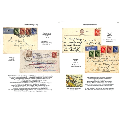 103 - King Edward VIII. 1936-39 Covers and cards bearing KEVIII stamps including First Day Covers (some il... 