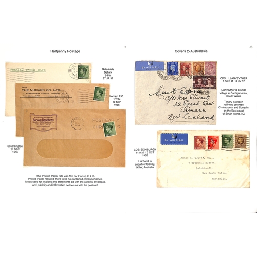 103 - King Edward VIII. 1936-39 Covers and cards bearing KEVIII stamps including First Day Covers (some il... 