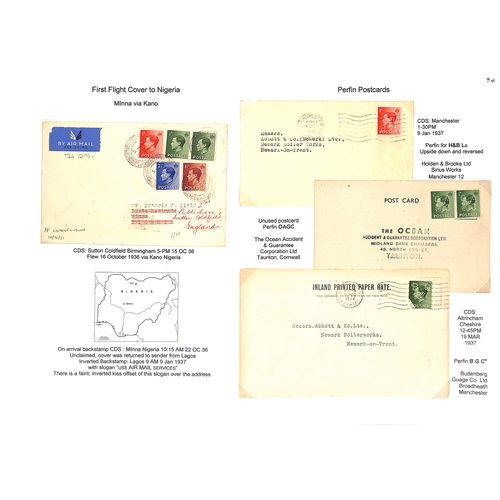 103 - King Edward VIII. 1936-39 Covers and cards bearing KEVIII stamps including First Day Covers (some il... 