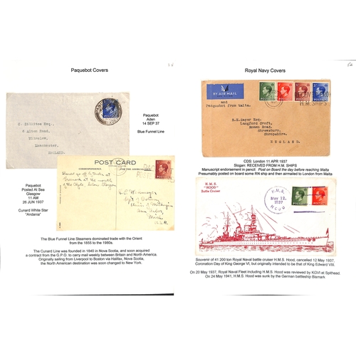 103 - King Edward VIII. 1936-39 Covers and cards bearing KEVIII stamps including First Day Covers (some il... 