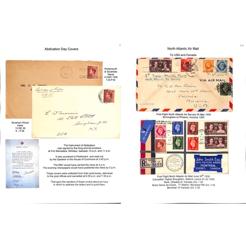 103 - King Edward VIII. 1936-39 Covers and cards bearing KEVIII stamps including First Day Covers (some il... 