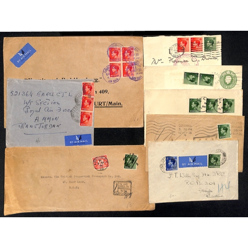 103 - King Edward VIII. 1936-39 Covers and cards bearing KEVIII stamps including First Day Covers (some il... 