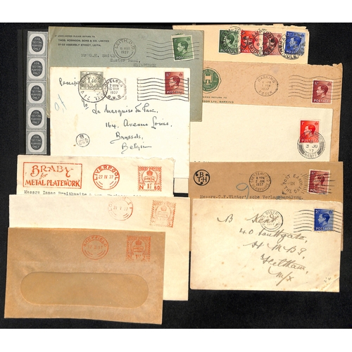 103 - King Edward VIII. 1936-39 Covers and cards bearing KEVIII stamps including First Day Covers (some il... 