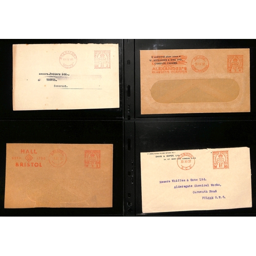 104 - Meters. 1937-48 Covers all with King Edward VIII meters (47, also some pieces, one a first day use, ... 