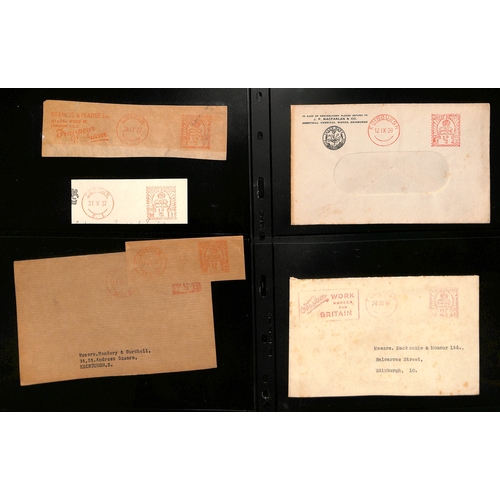 104 - Meters. 1937-48 Covers all with King Edward VIII meters (47, also some pieces, one a first day use, ... 