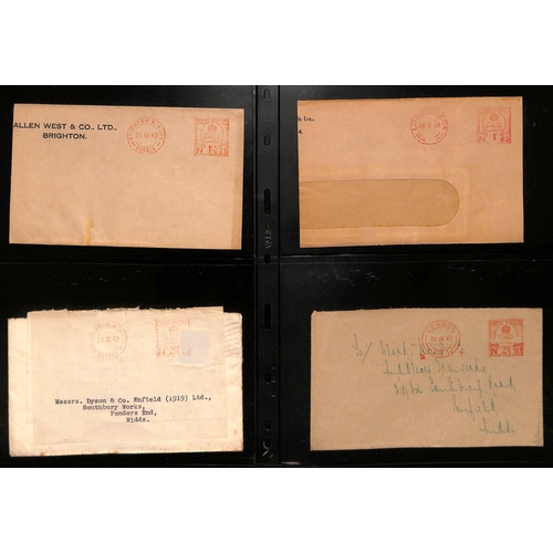 104 - Meters. 1937-48 Covers all with King Edward VIII meters (47, also some pieces, one a first day use, ... 