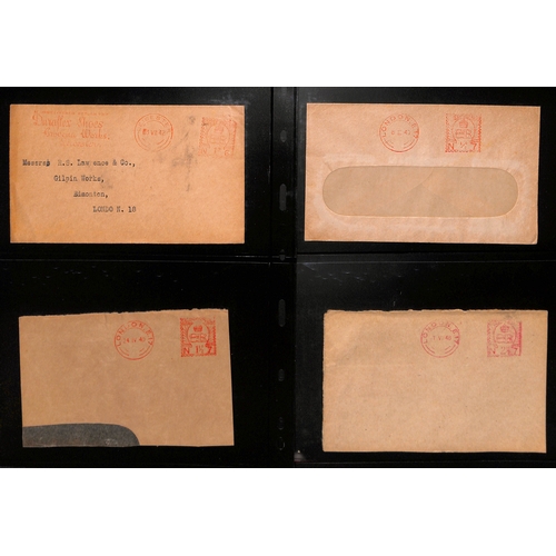 104 - Meters. 1937-48 Covers all with King Edward VIII meters (47, also some pieces, one a first day use, ... 