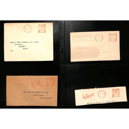 104 - Meters. 1937-48 Covers all with King Edward VIII meters (47, also some pieces, one a first day use, ... 