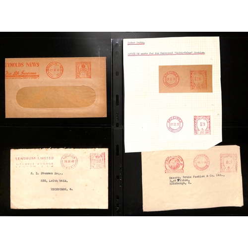 104 - Meters. 1937-48 Covers all with King Edward VIII meters (47, also some pieces, one a first day use, ... 