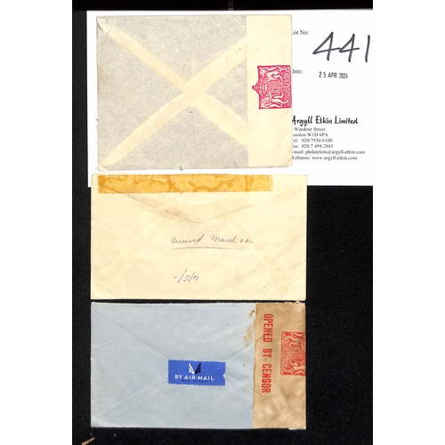 441 - 1941 (Feb/Apr) Covers from Rangoon, Maymyo or Namkhan to the USA, two censored, one with circular 