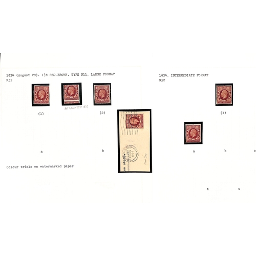 67 - 1912-35 KGV Mint and used selection on pages including Specimen overprints with 1912-24 3d type 23 o... 