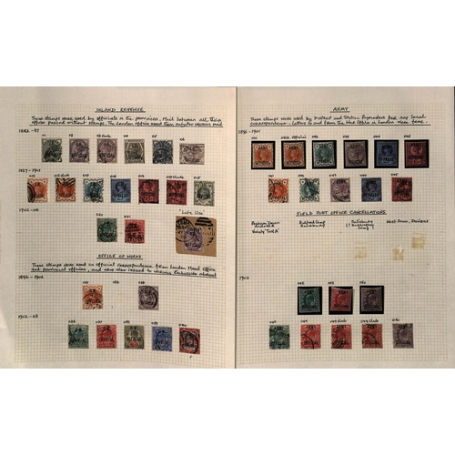 79 - 1882-1904 Mint and used selection on pages including Inland Revenue 1889 1/- green used, Office of W... 