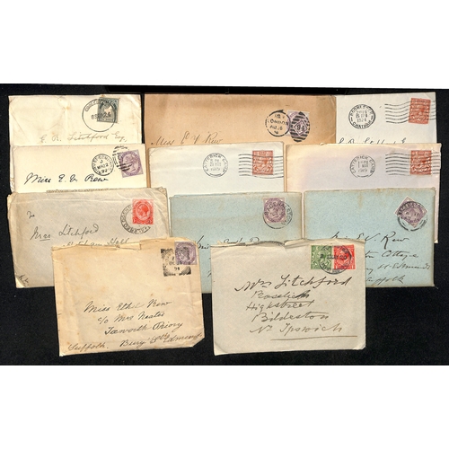 96 - 1891-1924 Covers to or from E.R Litchfield, an Officer in the British army, all with enclosed letter... 