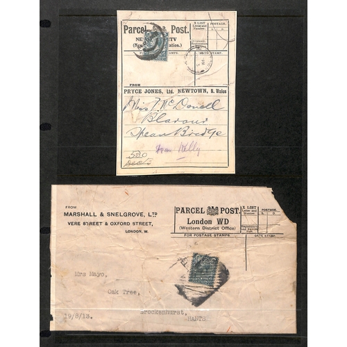 101 - Parcel Post - Private Parcel Labels/Postal Stationery. c.1896-1933 Labels (6) and parcel tags (2), c... 