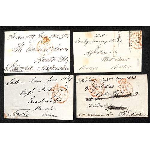 175 - O Code Forgeries. 1802-40 Fronts with forged 