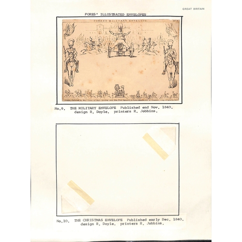 249 - 1840 Fores Pictorial Envelopes, the complete set of ten envelopes comprising No. 1 - Courting, No. 2... 