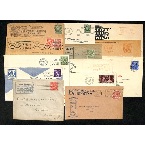 252 - Advertising Covers. c.1911-50 Printed advertising covers or cards, all postally used, including hote... 