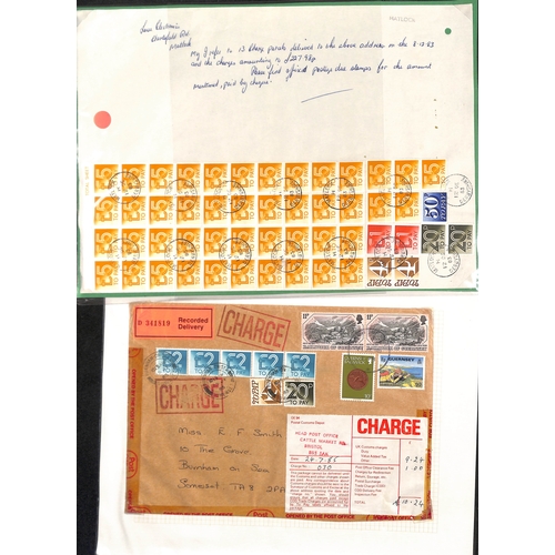 258 - Customs Charges/Accumulated Charges. 1938-92 Covers or parcel address panels with customs duty or pu... 