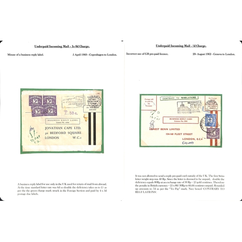 256 - Invalid Stamps. 1893-1970 Covers and cards including 1895 cover with a disallowed 1d lilac bisect, 1... 